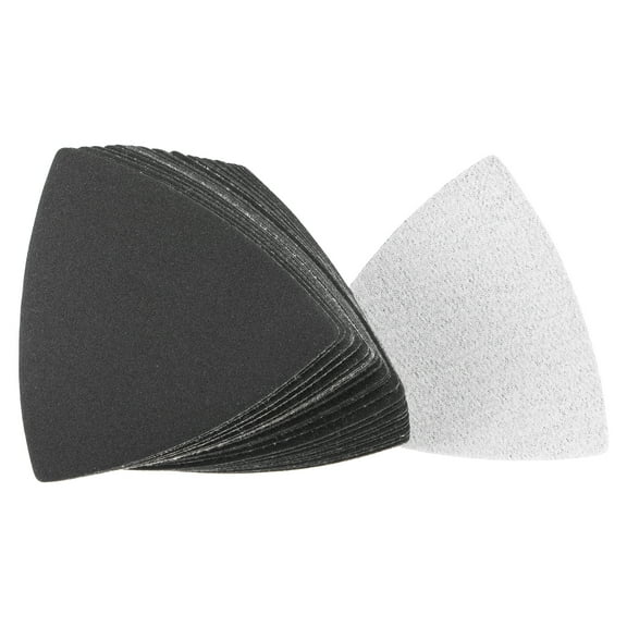 Triangular Sandpaper Hook and Loop Fit 3-1/2" Oscillating Multi-Tool Silicon Carbide for Wet/Dry 240 Grit 30pcs