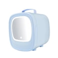 thumbnail image 3 of Mini refrigerador para el cuidado de la piel 6L con espejo de maquillaje LED, portátil, refrigerador de maquillaje Mini refrigerador para cosméticos Uso doméstico del coche azul, 3 of 8