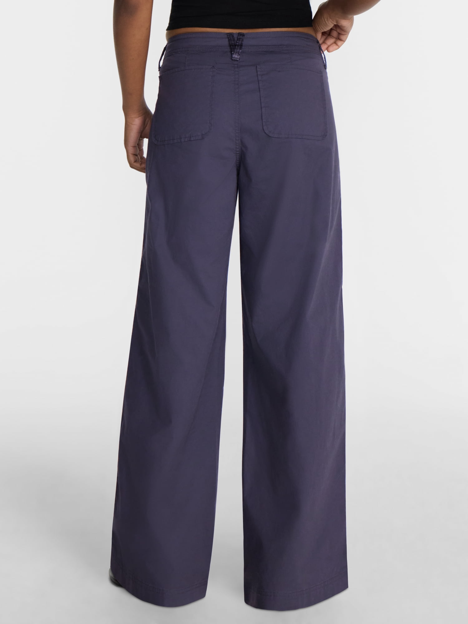 No Boundaries Poplin Cargo Pants, 31.5'' Inseam, Women's XXS-XXL