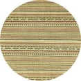 thumbnail image 1 of Ahgly Company Indoor Round Abstract Mustard Yellow Abstract Area Rugs, 6' Round, 1 of 6