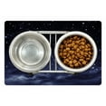 thumbnail image 1 of Night Pet Mat for Food and Water, Ethereal View of the Dark Sky Atmosphere Nebula Fantasy Cosmic Universe Theme, Non-Slip Rubber Mat for Dogs and Cats, 18" X 12", by Ambesonne, 1 of 2
