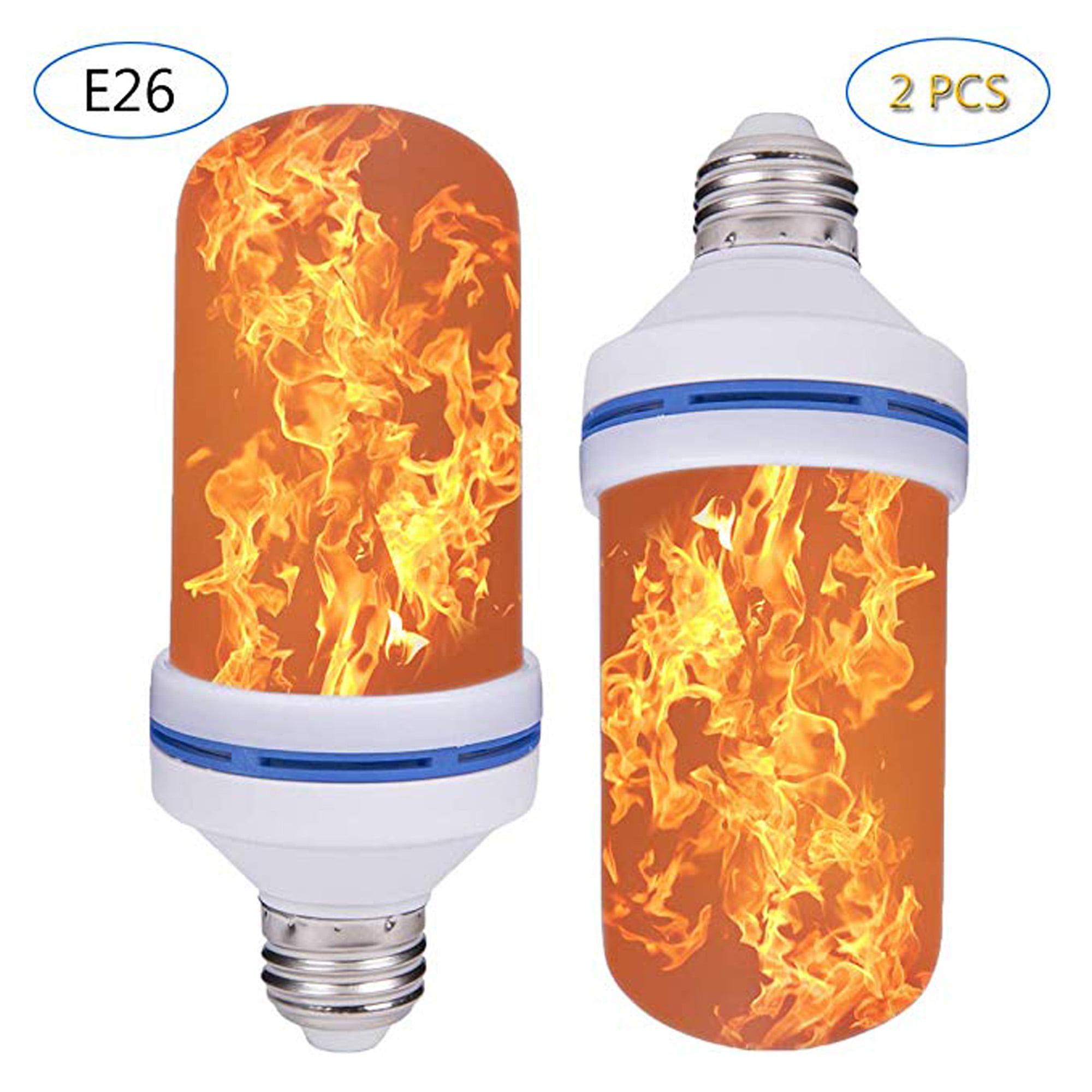 Flame Effect LED Light Bulbs 108 Led 4 Modes Upside Down Flicker Lamp 1-10pcs 