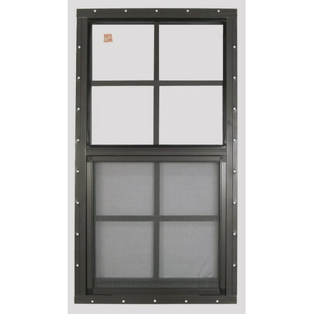 shed playhouse flush barn garage safety window storage glass brown