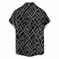 thumbnail image 5 of T Shirts for Men Print Long Sleeve Button Down Stylish Patterns Attire Mens formal Shirts,Black,L, 5 of 5