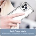 thumbnail image 6 of Dteck iPhone 13 Pro Case Clear, Shockproof Bumper Protective Cell Phone Back Cover Transparent TPU and Rubber 4 Corners Slim Fit Flexible Skin for Apple iPhone 13 Pro 6.1" 2021, Clear, 6 of 9