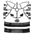thumbnail image 1 of Para Traseras de Coche Deriva Carreras 1/10 RC Ala del AleróN Cuerpo Camino la Accesorios Piezas Universales, 1 of 5