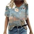 thumbnail image 2 of LiMoi Cute Short Sleeve Tops for Women Trendy Big Tshirts Shirts Womens T Shirts Casual Graphic Oversized Top my reorder list, 2 of 4