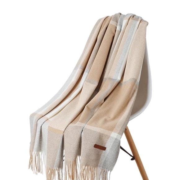 Women Winter Wool Scarf Neck Warmer CashmereShawls ScarvesUK Ladies Wraps I7U1