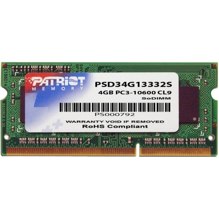 Patriot Signature Line DDR3 module GB SO-DIMM 204-pin