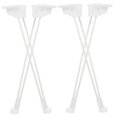 thumbnail image 4 of SEWCHICS 4Pcs Foldable White Iron Hairpin Legs for Table Desk Modern Style Furniture, 4 of 8