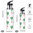thumbnail image 2 of Love Trees Hearts Sports Bottle with Straw Stainless Steel Water Jug Portable Thermal Cup Leak-proof 1000ML, 2 of 9