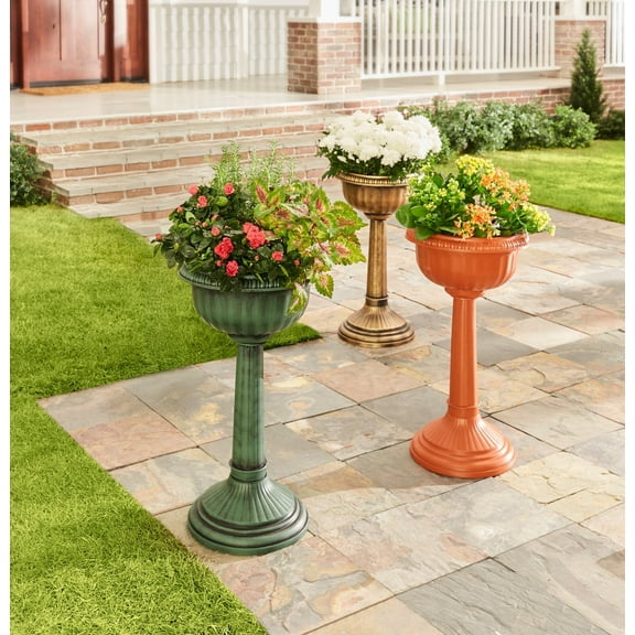 BrylaneHome 27" Tall Column Urn Planter