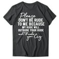 thumbnail image 5 of B91xZ Blouse de Mode Grande Taille pour les Femmes à Manches Courtes Col Rond T-Shirt, Gris Foncé M, 5 of 5