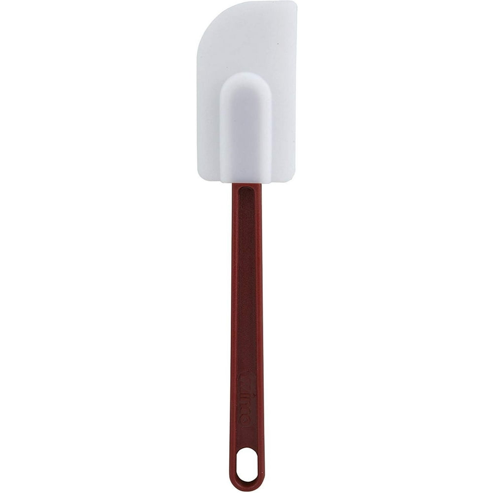 Winco Flat Silicone Spatula, 10Inch, PSD10, White