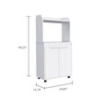 thumbnail image 4 of White cabinet with two interior and one open shelf | Ideal for a small kitchen setup | Allows for efficient storage, 4 of 4
