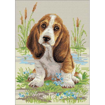 UPC: 4779046180156 | RIOLIS Diamond Mosaic Embroidery Kit 10.75 X15 -Basset Hound