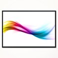 thumbnail image 2 of Designart - Rainbow Shade Waves - Abstract Framed Canvas art print, 2 of 4
