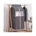 thumbnail image 2 of Hanging Garment Bag Garment Bag Organizer Storage with Clear Pvc Windows Garment Rack Cover DustproofGray 60*48*100, 2 of 5