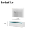 thumbnail image 2 of Hironpal Modern Floating TV Stand for 32 37 43 55 inch TV, TV Media Console for Living Room, Bedroom, Wall-Mounted Entertainment Center with 2 Flip-Down Cabinet Doors, LED Lights, White, 2 of 8