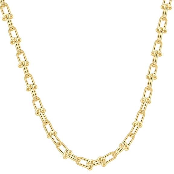 Pompeii 14k Yellow Gold Women's 24" Chain Necklace 26 Grams 7.5mm Thick (,)