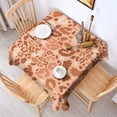 thumbnail image 2 of Brown and Pink Of Leopard Print Square Tablecloth,Waterproof Square Table Cover,Wipeable Spillproof Washable Table Cover for Home Kitchen Party Decor 60"x60"(152x152cm), 2 of 6