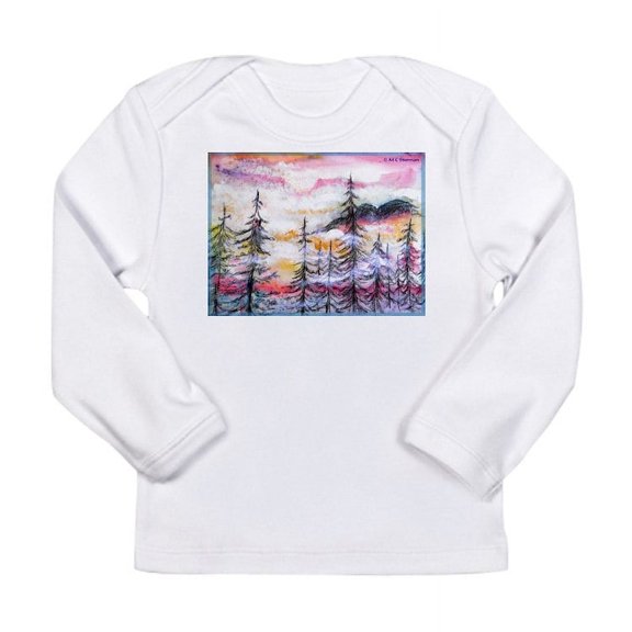 CafePress - Misty Mountains, Art, Long Sleeve Infant T Shirt - Long Sleeve Infant T-Shirt