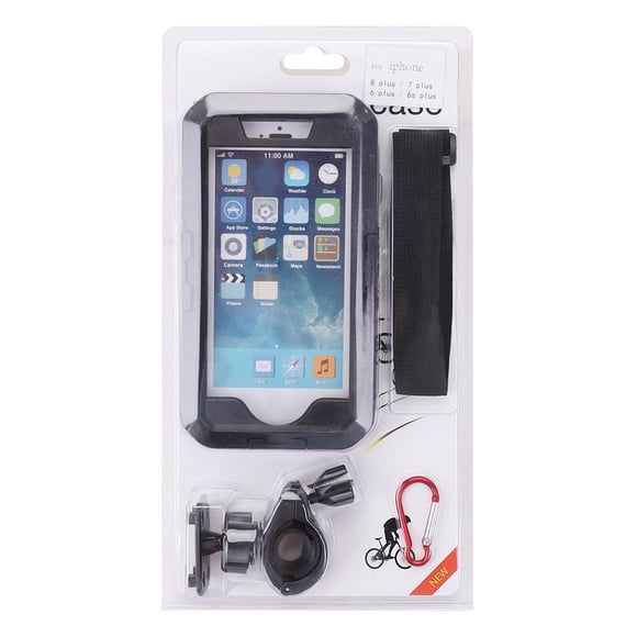 Motorcycle Bicycle Phone Holder Stand Bracket Bag for iPhone Samsung Waterproof Case(for iphone6S 7/8(PLUS) )