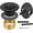 Matt Black, variant on Brushed Nickel Trip Lever Bathtub Drain Tub Trim Set with Trip Lever Overflow Face Plate, Bathroom Tub Drains Replacement Conversion Tub Drain Kit Assembly with Universal Fine Coarse Thread