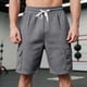 thumbnail image 4 of Ceisia Men's Spring Summer Fitness Shorts - Drawstring Gift Frenulum Multiple Pockets Breathable Running Five-Point Pants, 4 of 9