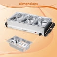 thumbnail image 3 of Costway Chauffe-Buffet Électrique avec 3 Plateaux Amovibles, Température Réglable, 3 of 10