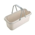 thumbnail image 3 of Cubo de agua Cubo de lavado portátil Cesta práctica Cubo de trapeador rectangular duradero Gris, 3 of 9