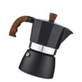 thumbnail image 3 of Kitchen Coffee Maker Aluminum Coffee Machine Octagon Household Mocha Pot Kitchen Accessory  Black  150ML, 3 of 9