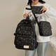 thumbnail image 4 of Conjunto de tres piezas de bolso con lazo para mujer, mochila de gran capacidad, bolso de hombro, bolso de mano, conjunto de monedero versátil para uso diario, decoración con lazo de moda., 4 of 5