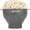Gray, variant on HotPop Microwave Popcorn Popper | Collapsible Silicone Popcorn Maker | BPA-Free | Color: Transparent Fresh Mint