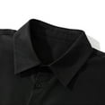 thumbnail image 5 of snilers Mens Shirts Button Down Short Sleeve Solid Color Basic Blouses Athletic Dressy Casual Tops Business Work Shirts Summer, 5 of 5