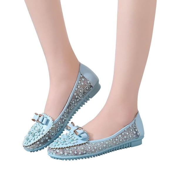 OKBOP Flat Sandals for Women Flat Closed Toe Walking Sandals Casual Closed Toe Pool Rhinestone Shoes