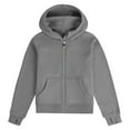 thumbnail image 3 of Ugoldhm Girls Full Zip Hooded Sweatshirts Plain Fall Coat with Thumbhole Winter Sports Outerwear 5-14 Years, 3 of 4