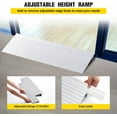 thumbnail image 2 of Door Threshold Ramp 2" Rise Door Ramp Aluminum Entry Ramp or Doorways Rated 800 lbs Load Capacity forWheelchair Scooters Power Chairs Walkers, 2 of 7