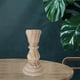 thumbnail image 3 of 2- Pil de madera Portavelas Portavelas Candelabro Centro de mesa Boda 2 piezas perfecl  Portavelas de pilar, 3 of 7