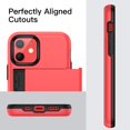 thumbnail image 4 of JETech Wallet Case for iPhone 12/12 Pro 6.1-Inch with Card Holder, Dual Layer Shockproof Protective Phone Cover, Sliding Hidden Slot (Red), 4 of 7