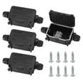 thumbnail image 1 of Caja de conexiones impermeable IP66 de 4 piezas, caja de conexiones impermeable para exteriores, conector de cable de 2 vías Conexiones PG9 para cable de Ø3-8 mm Ø6 mm-10 mm,, 1 of 6