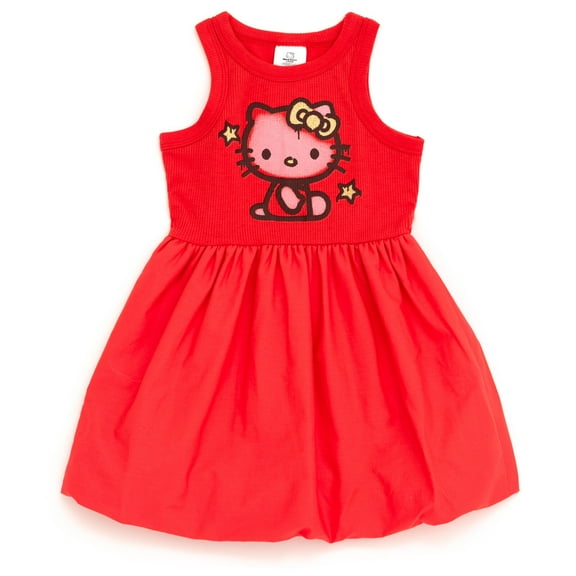 Hello Kitty Bubble Ribbed Dress Toddler to Big Kid