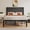 Gray, variant on Lifezone Bed Frame with Upholstered Headboard, Queen, Metal Support, No Box Spring Needed, Modern Black