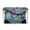 Hearts & Stars, variant on Women's Leather Clutch Handbags- Removable Shoulder Straps Leather Crossbody Bag(2-in-1), Teal Dragonfly