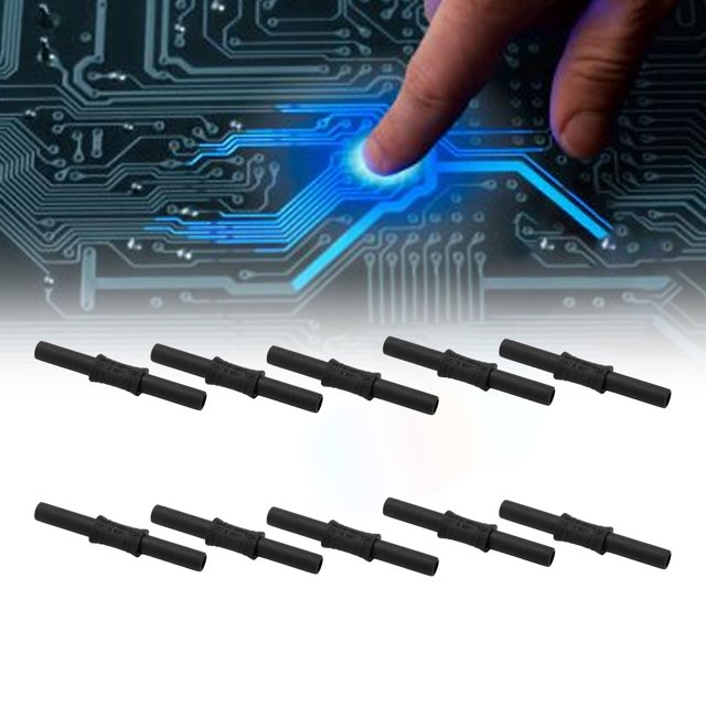10 Uds. Acoplador Banana Aislado Hembra A Hembra De 4mm, Acoplador De Enchufe Tipo Banana, Conectores Tipo Banana Chapados En Latón Para Cable De Altavoz