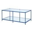 thumbnail image 2 of Furniture of America Tenne Glass Top Coffee Table, Blue, 2 of 5
