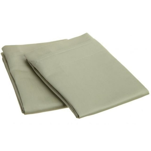 Egyptian Cotton 1000 Thread Count Solid Pillowcase Set King-Sage