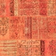 thumbnail image 1 of Ahgly Company Indoor Square Patchwork Orange Transitional Area Rugs, 3' Square, 1 of 1
