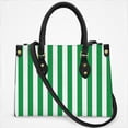 thumbnail image 2 of Aesthetic Dark Green And White Vertical Cross Body Bags For Women Small Leather Female Handbags Fashion Top-Handle Totes, 2 of 4