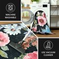thumbnail image 6 of GUUCHA Floral Area Rug for Bedroom Soft Rugs Non Slip Carpet Vintage Rug,8'x10',Black/H19, 6 of 8